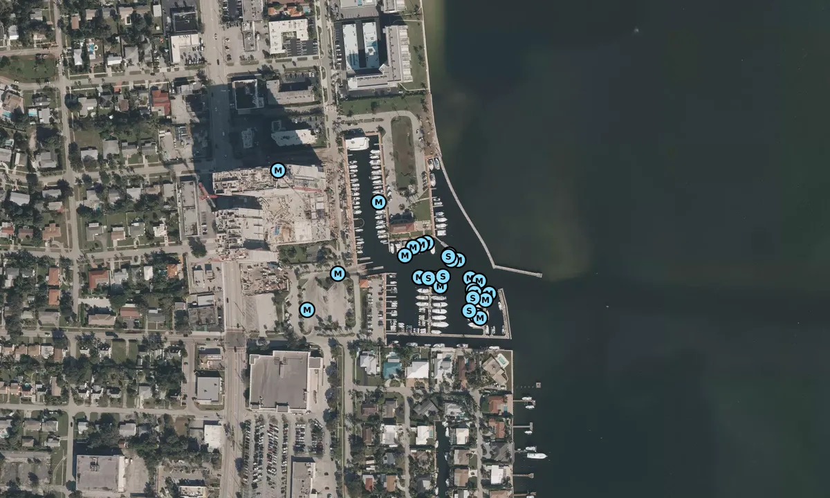 Satelite image of Lake Park Marina