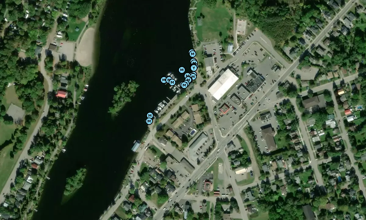 Satelite image of Lakefield Marina - Harcourt