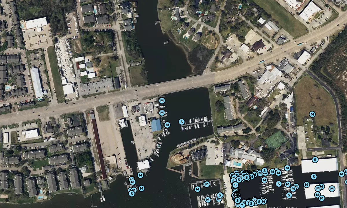 Satelite image of Lakeside Yachting Center