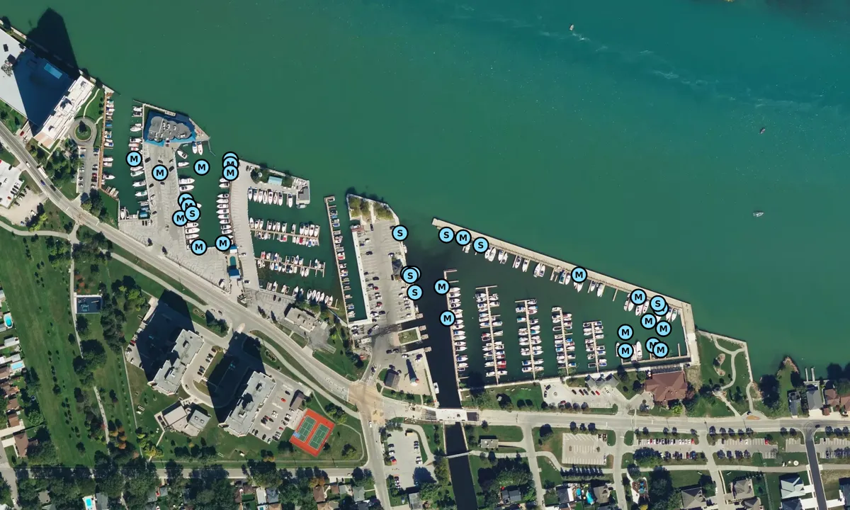 Satelite image of Lakeview Park Marina - Windsor