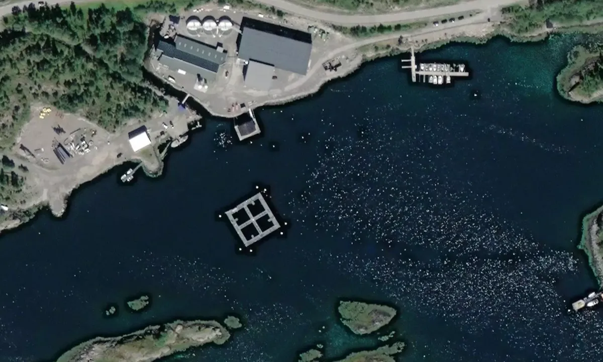 Satelite image of Laksåvikbukta