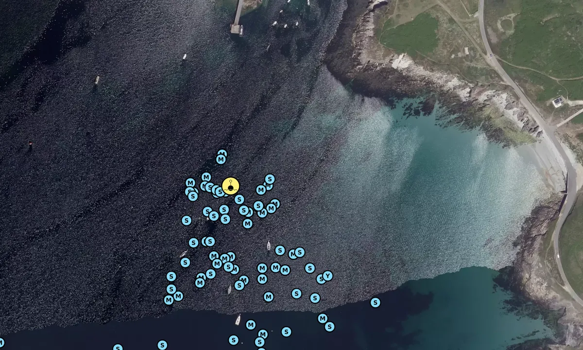 Satelite image of Lampaul (moorings)