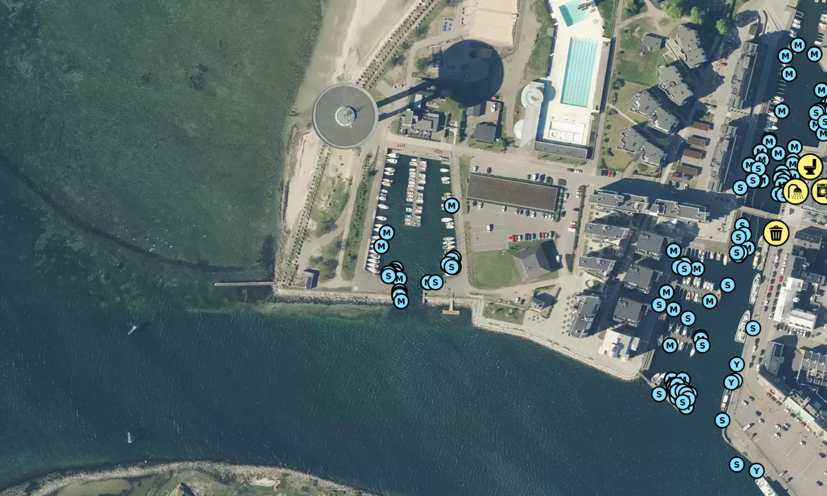 Satelite image of Landskrona - Lustbåtshamnen
