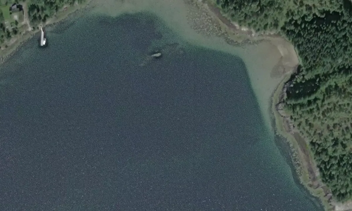 Satelite image of Langbergvika