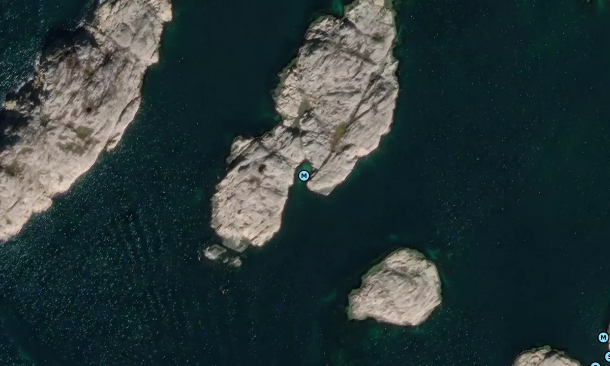 Satelite image of Långeskär