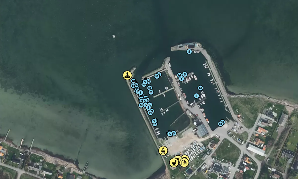 Satelite image of Langø Havn