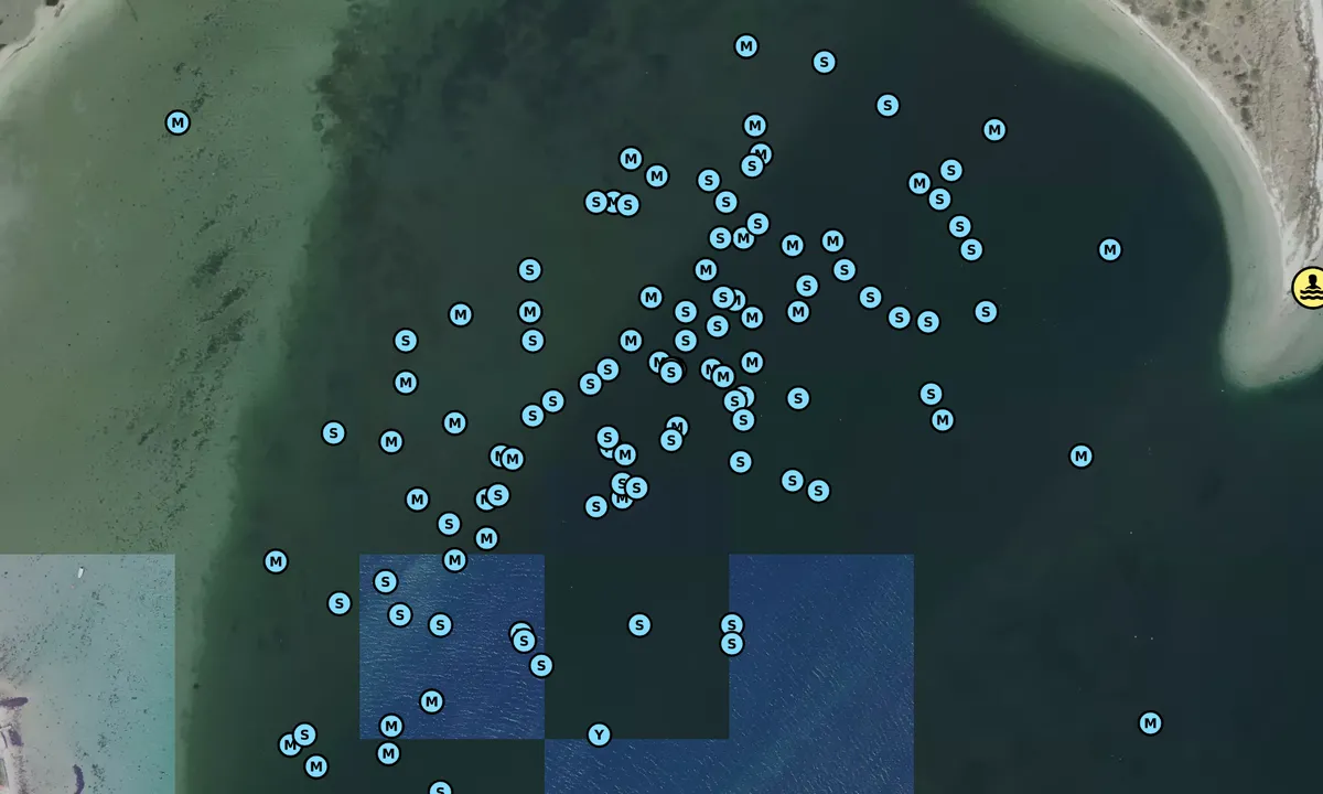 Satelite image of Langør/Stavn Fjord