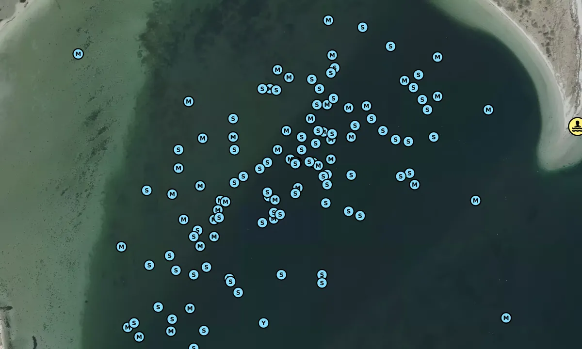 Satelite image of Langør/Stavn Fjord