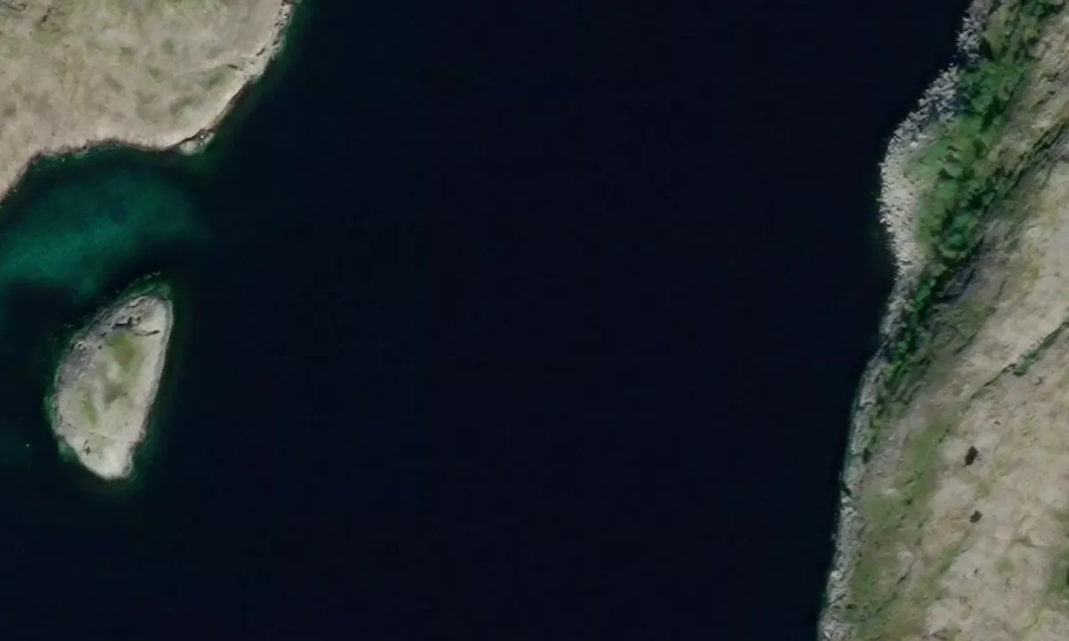 Satelite image of Langøya - Kvaløya