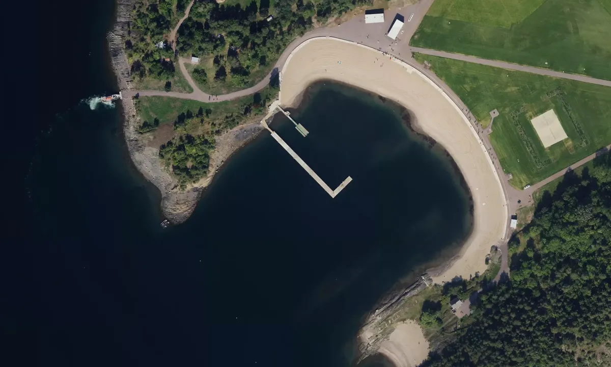 Satelite image of Langøyene