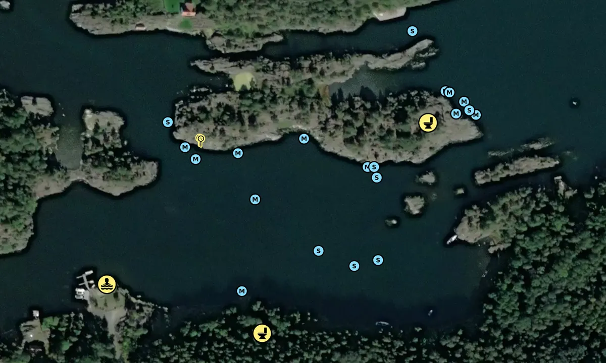 Satelite image of Langøykilen indre