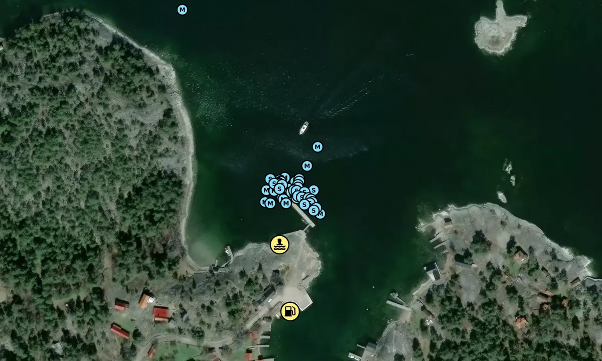 Satelite image of Långvik - Möja