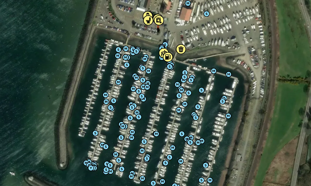 Satelite image of Largs Yacht Haven - North Ayrshire