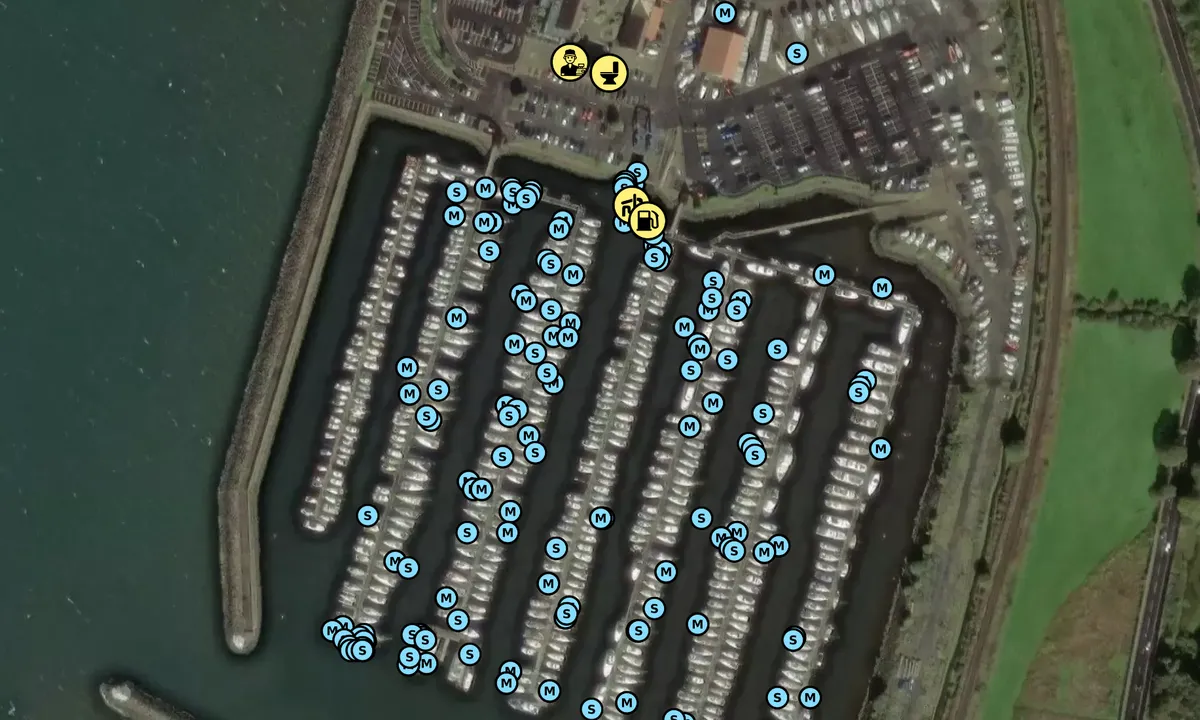 Satelite image of Largs Yacht Haven - North Ayrshire