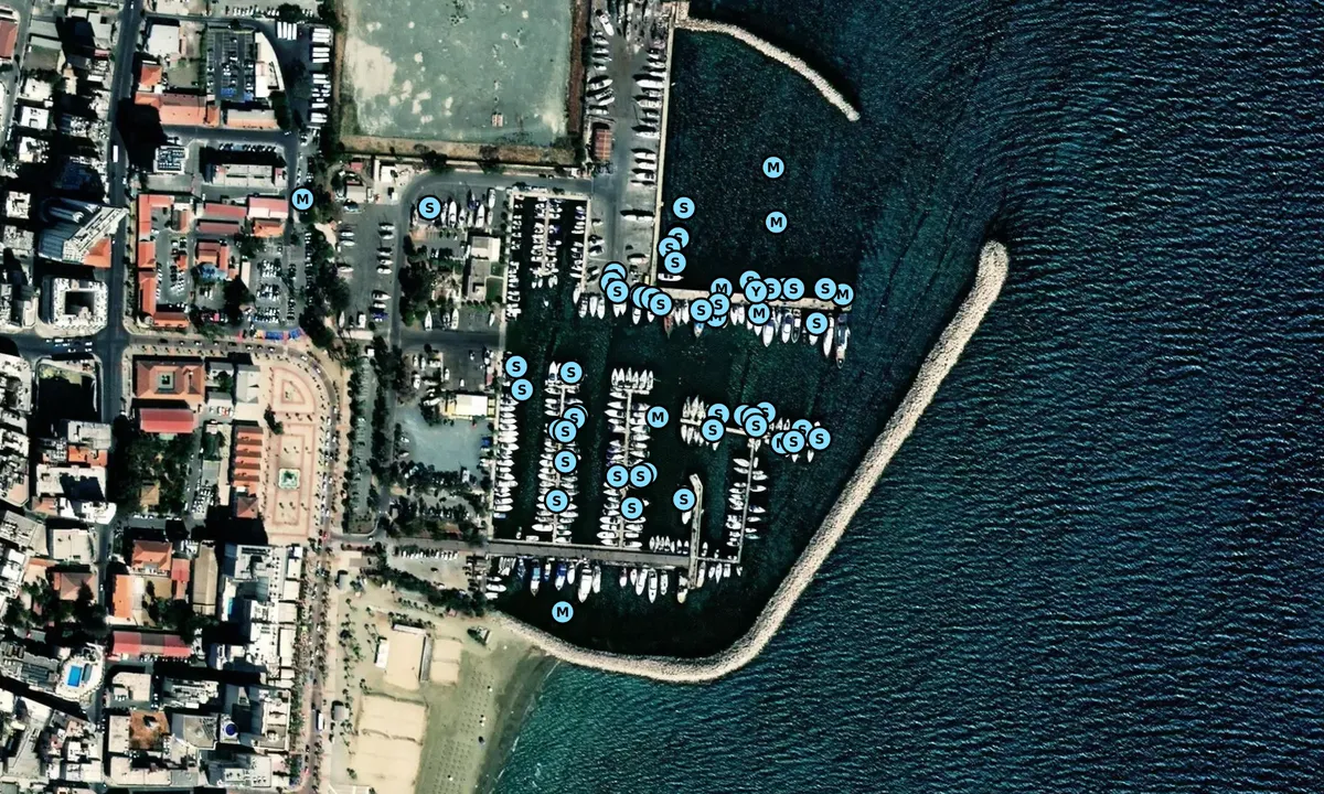 Satelite image of Larnaca Marina - Larnaka