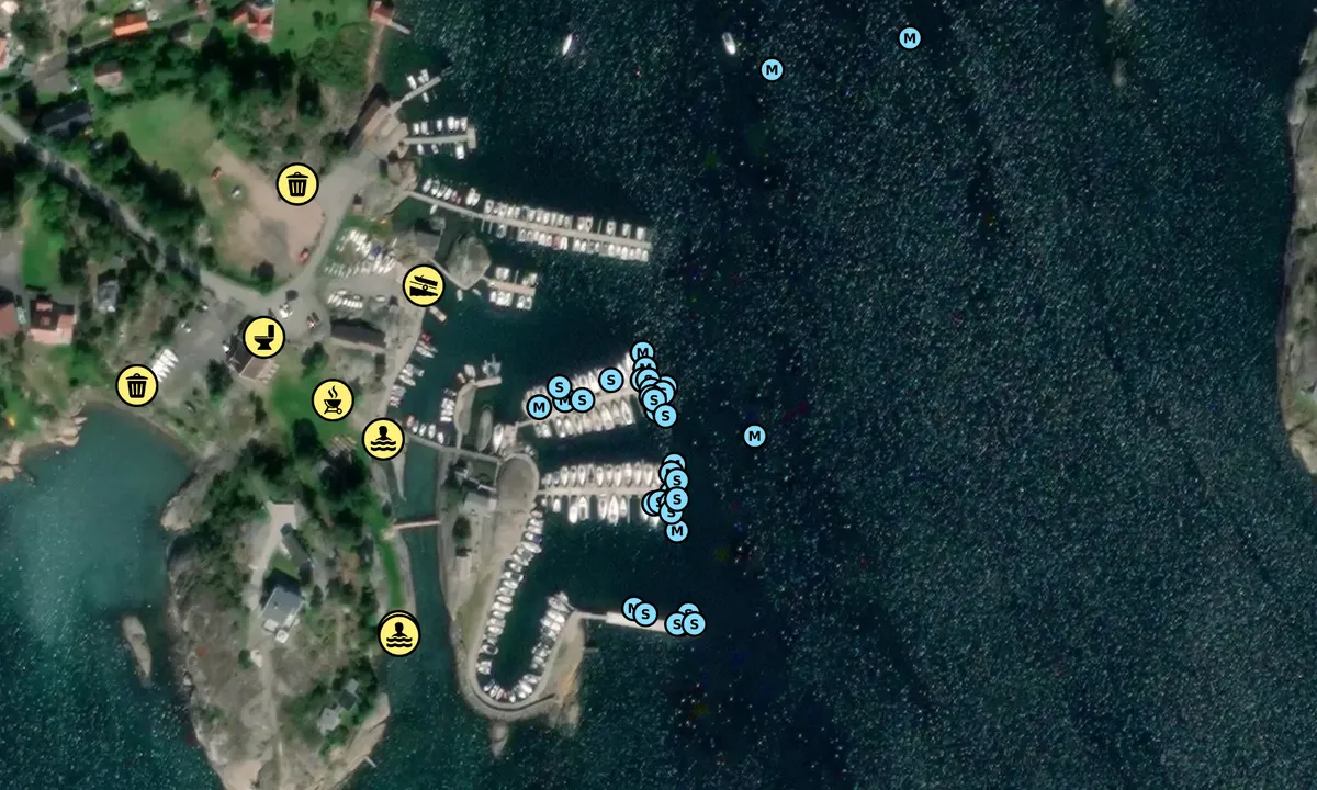 Satelite image of Larvik Seilforening