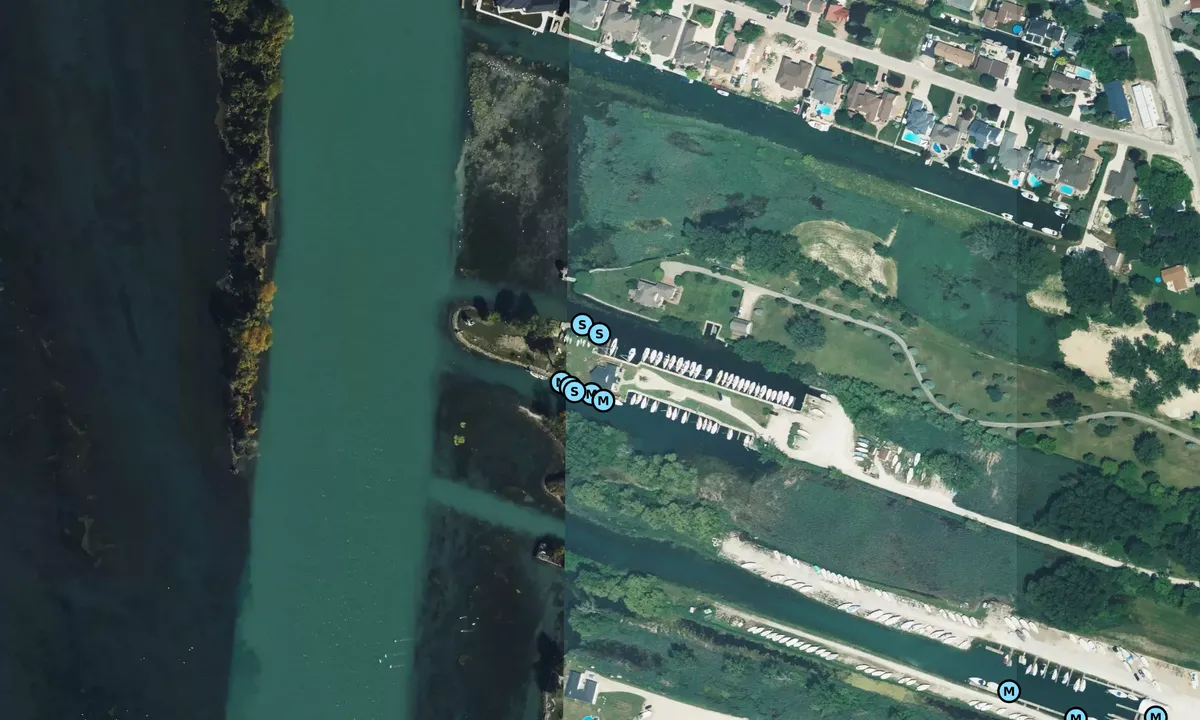 Satelite image of Lasalle Mariners Yacht Club