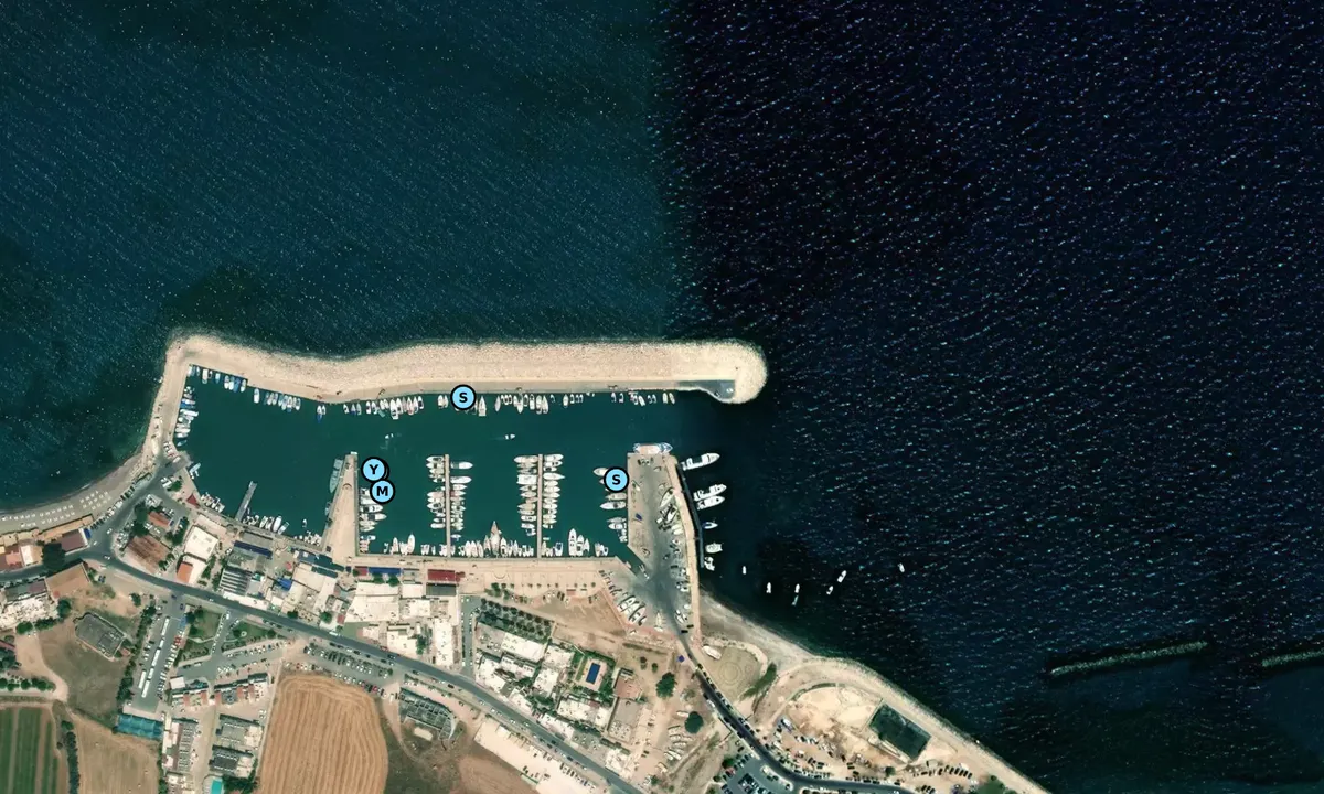 Satelite image of Latchi Marina