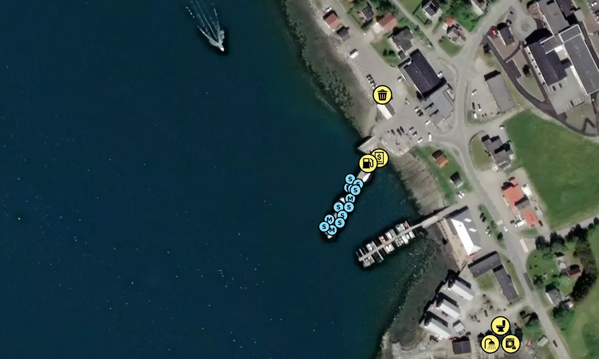 Satelite image of Lauvsnes Gjestehavn