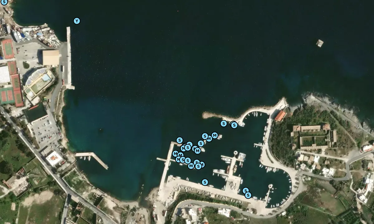 Satelite image of Lazareta Marina