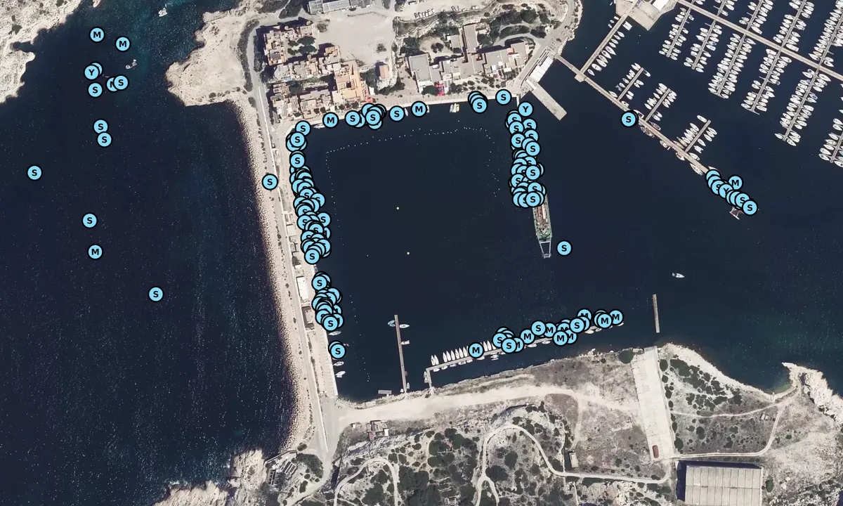 Satelite image of Le Frioul Marina