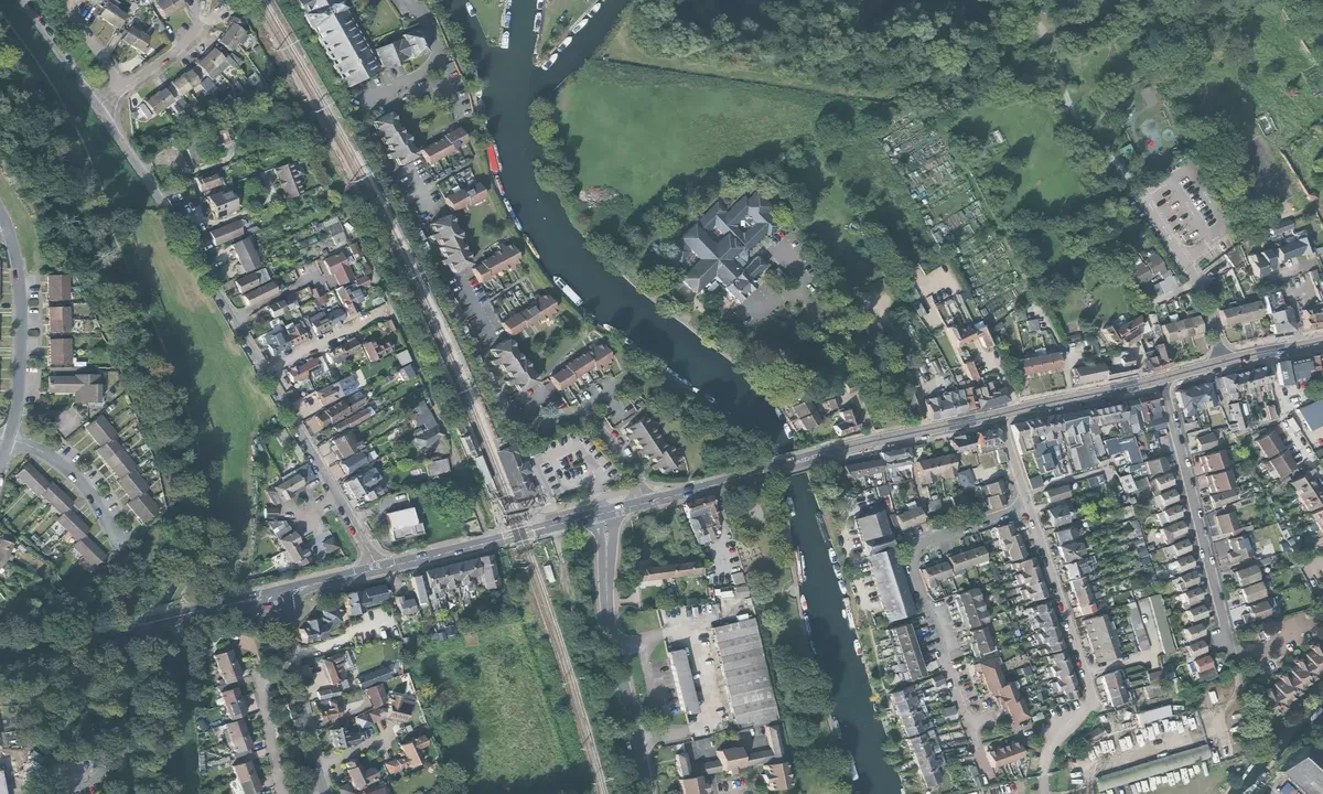 Satelite image of Lee Valley Marina