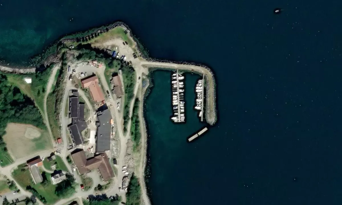 Satelite image of Lensvik Småbåtforening