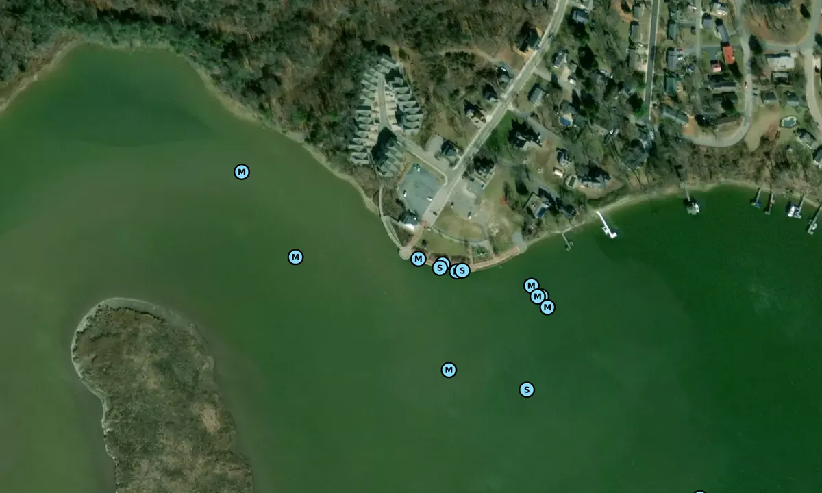 Satelite image of Leonardtown, City Dock