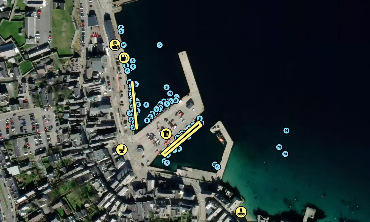 Satelite image of Lerwick