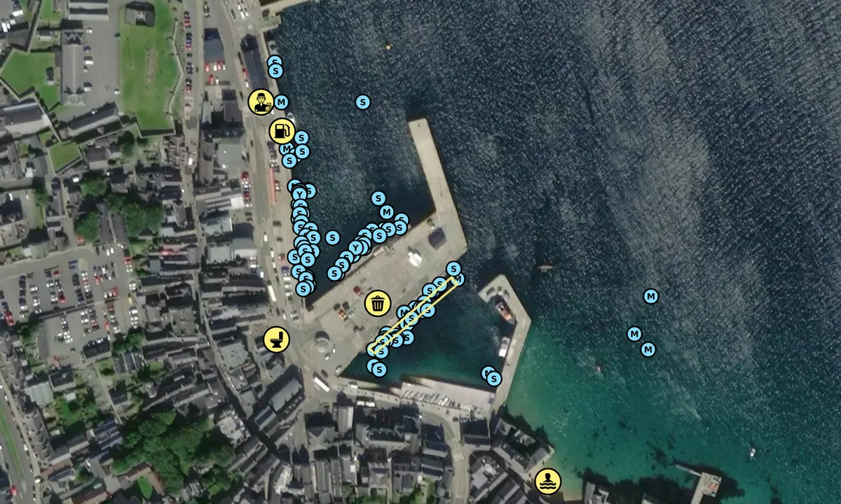 Satelite image of Lerwick