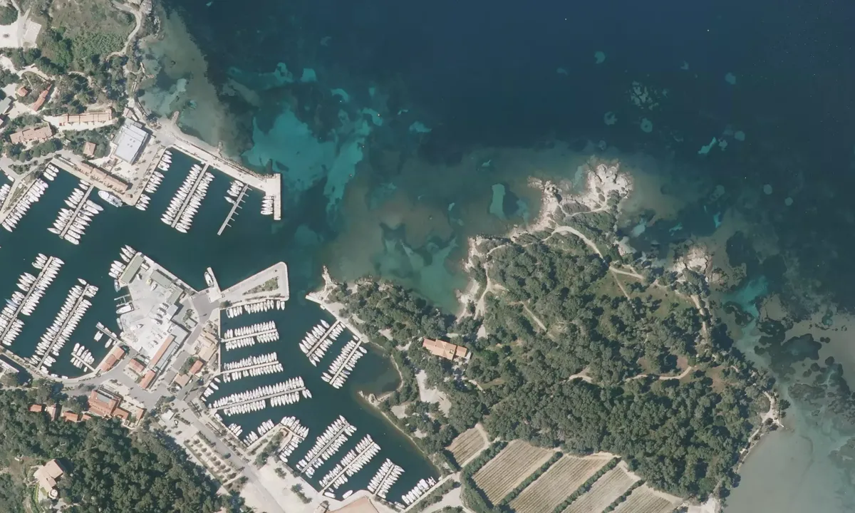 Flyfoto av Les îles Paul Ricard