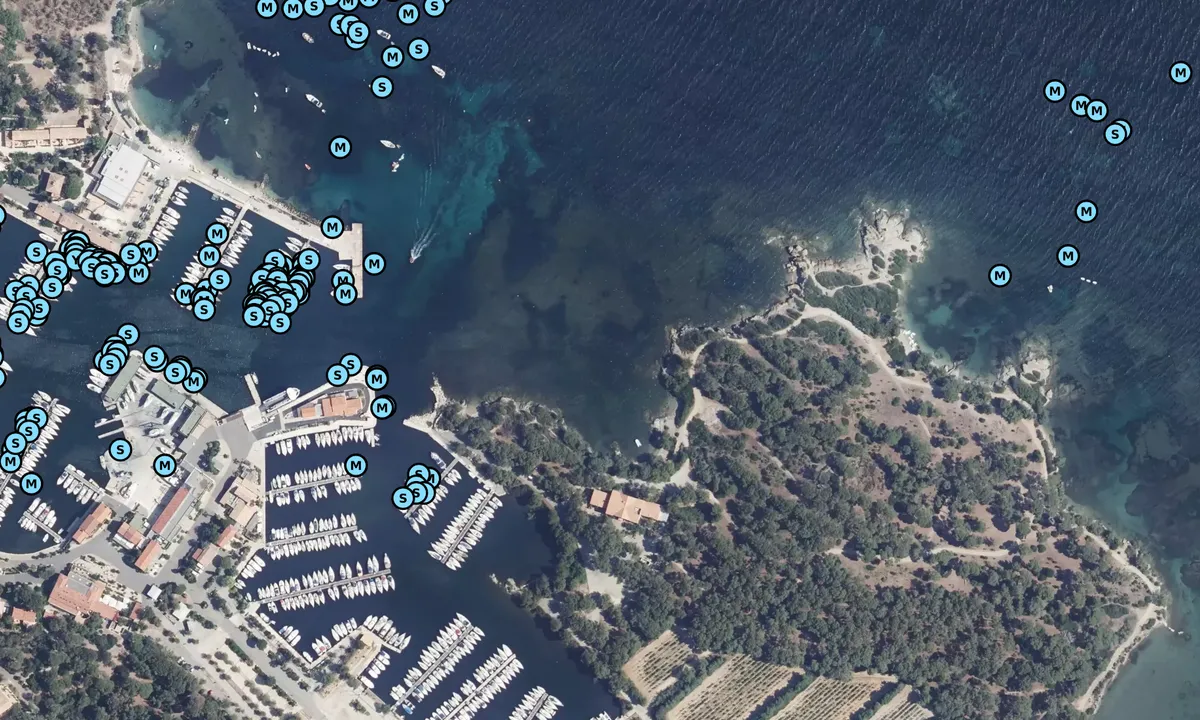 Satelite image of Les îles Paul Ricard