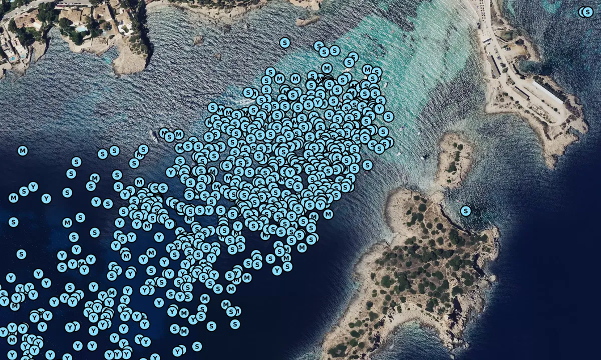 Satelite image of Les Illetes