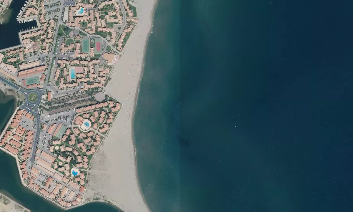 Flyfoto av Leucate