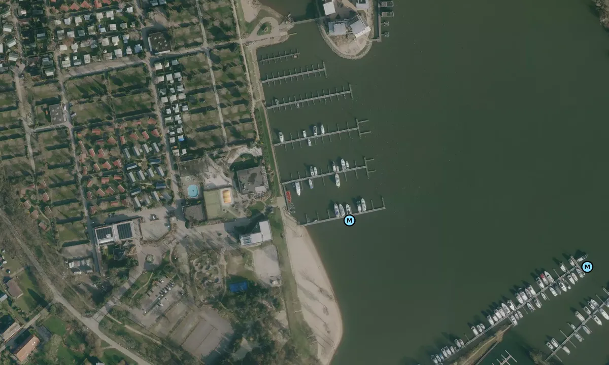 Satelite image of Leukermeer Marina and Campground