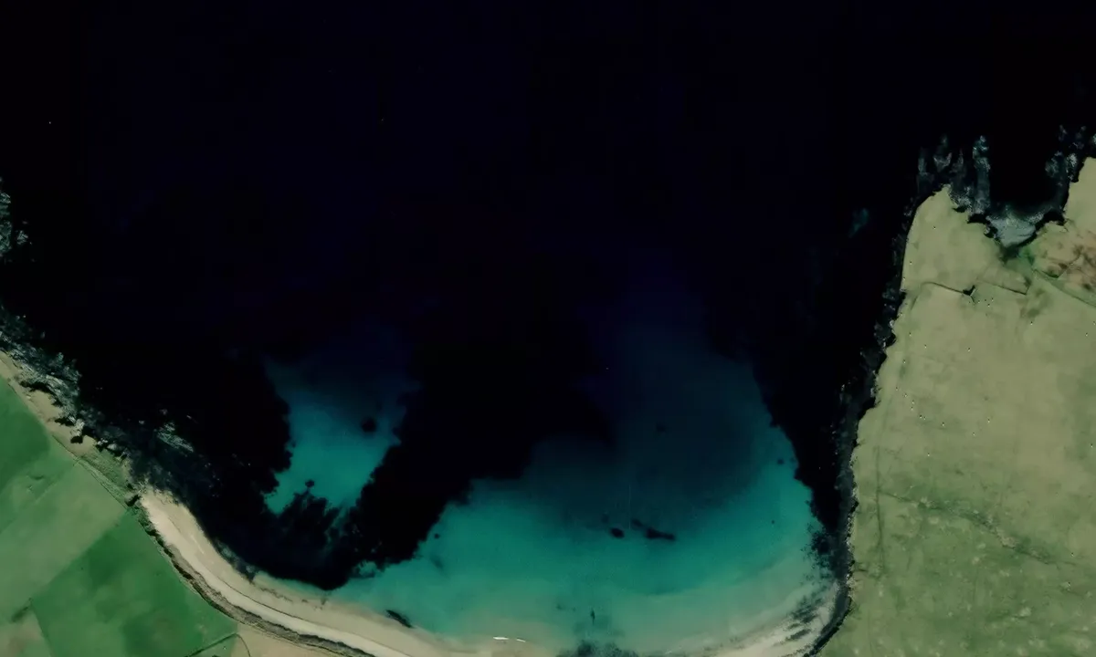 Satelite image of Levenwick