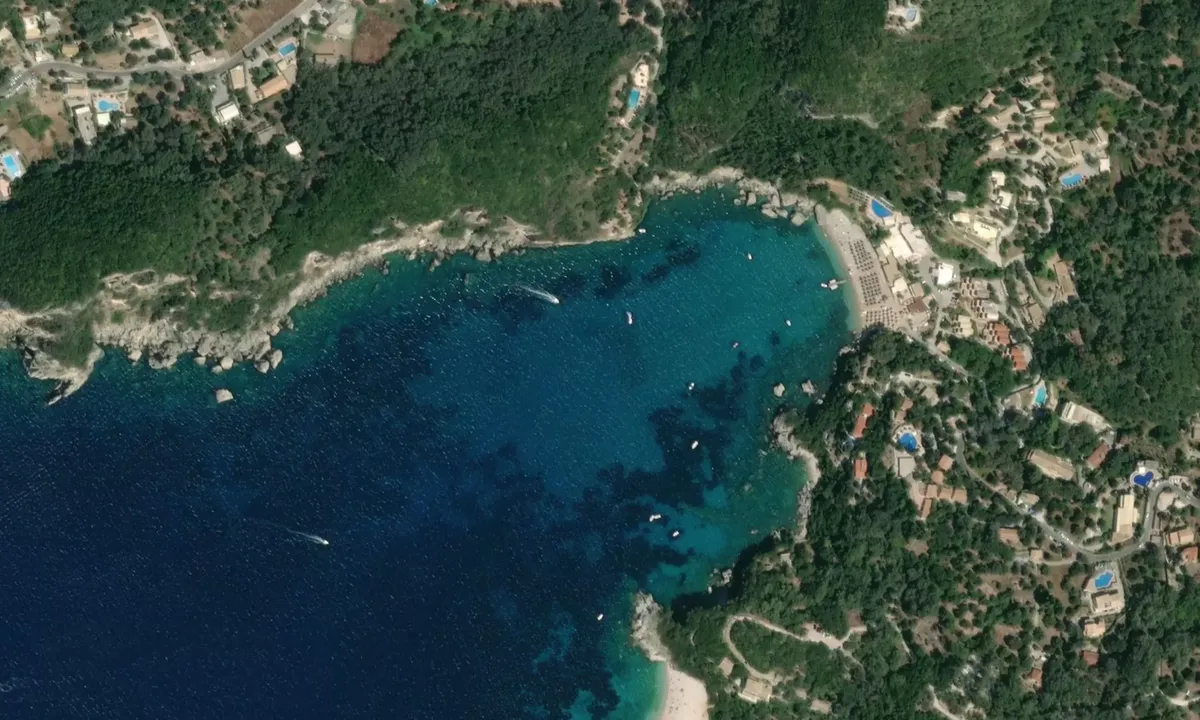 Flyfoto av Liapades Beach