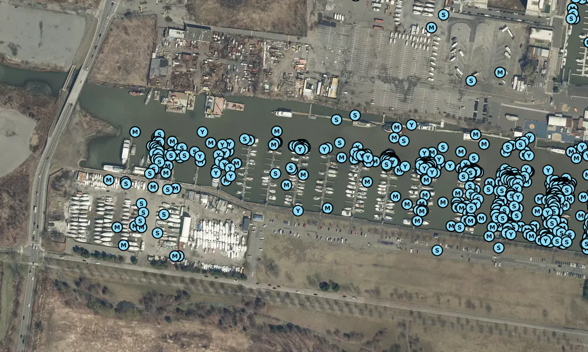 Satelite image of Liberty Yacht Club
