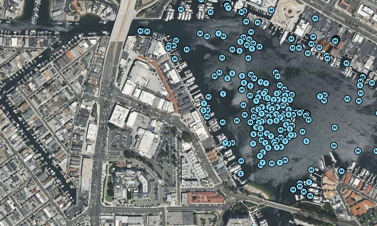 Satelite image of Lido Marina Village