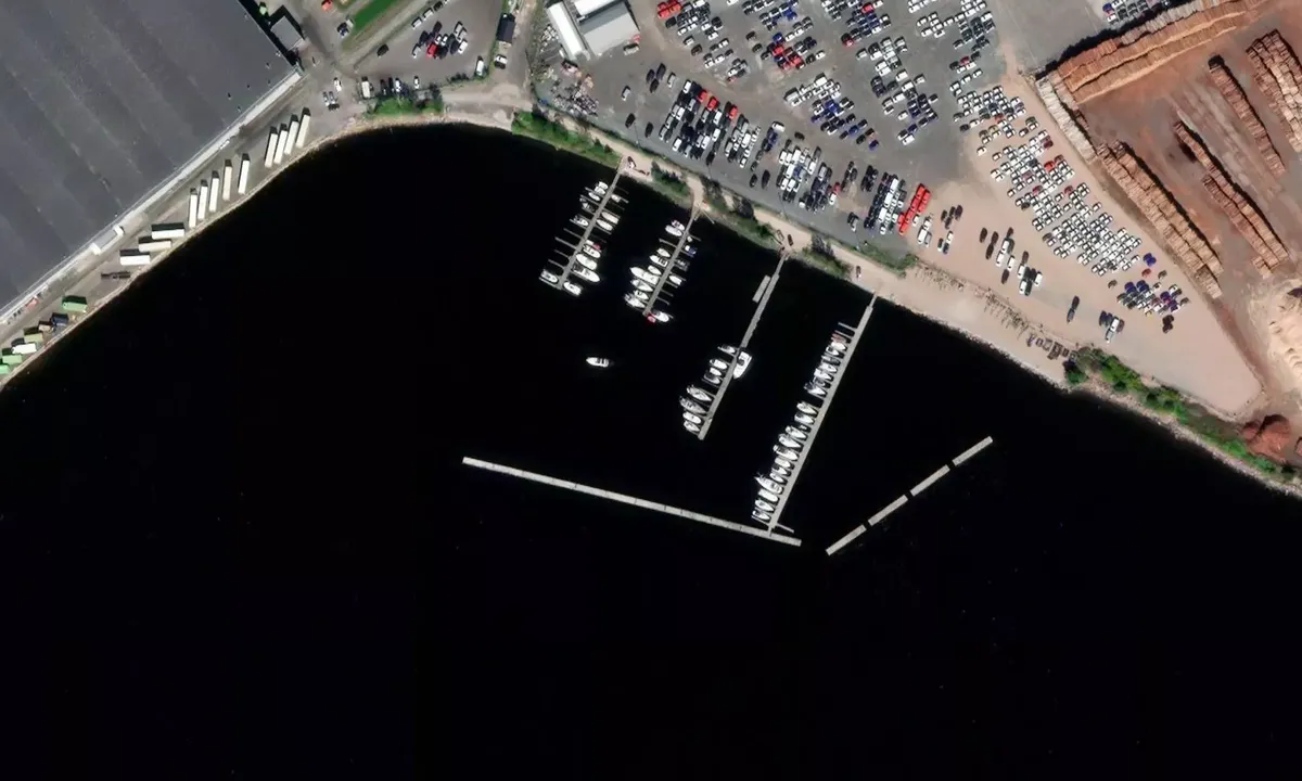Flyfoto av Lier Båtforening