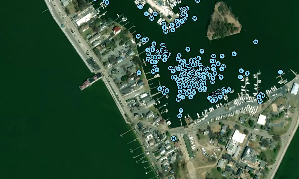 Satelite image of Lighthouse Restaurant and Dock Bar