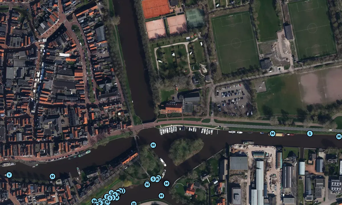 Satelite image of Ligplaatsen Dokkum Centrum