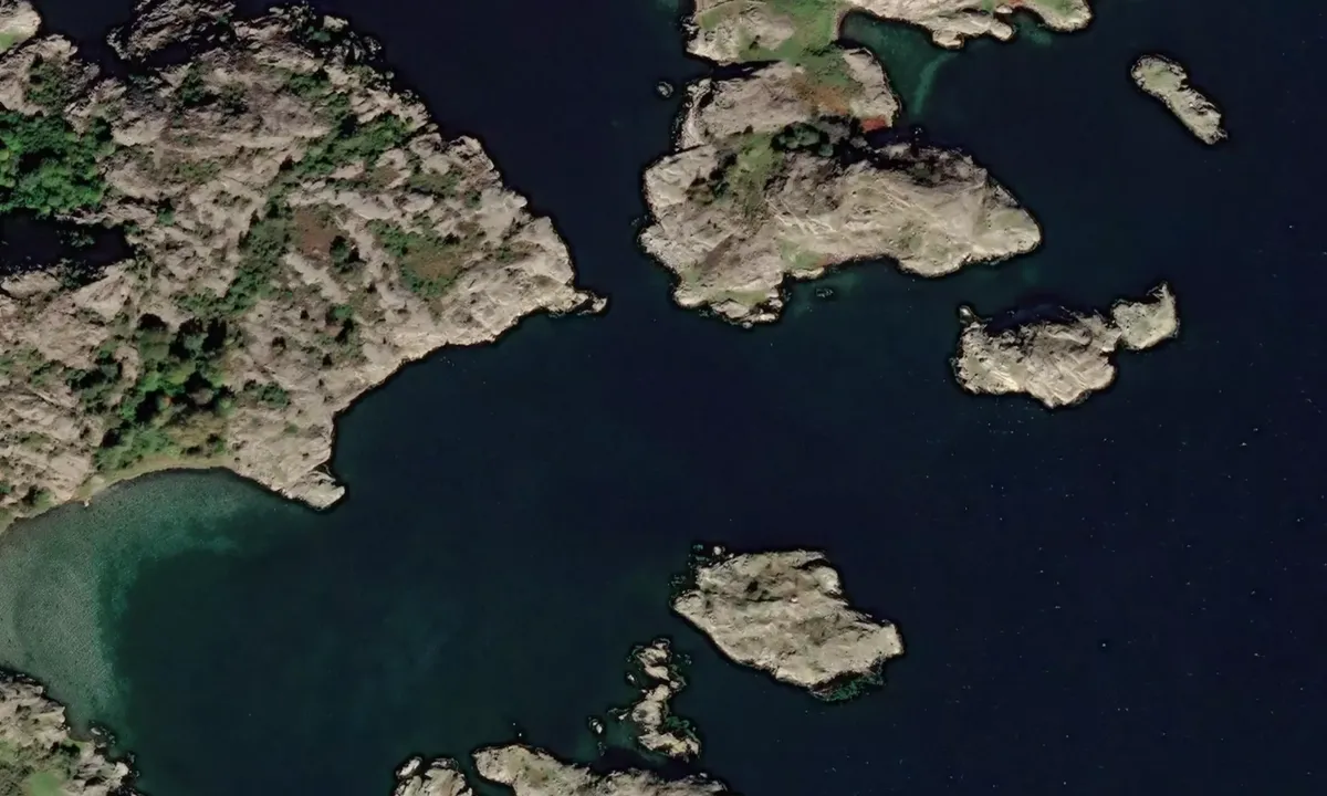 Flyfoto av Lilla Dyrön - Rersholmen