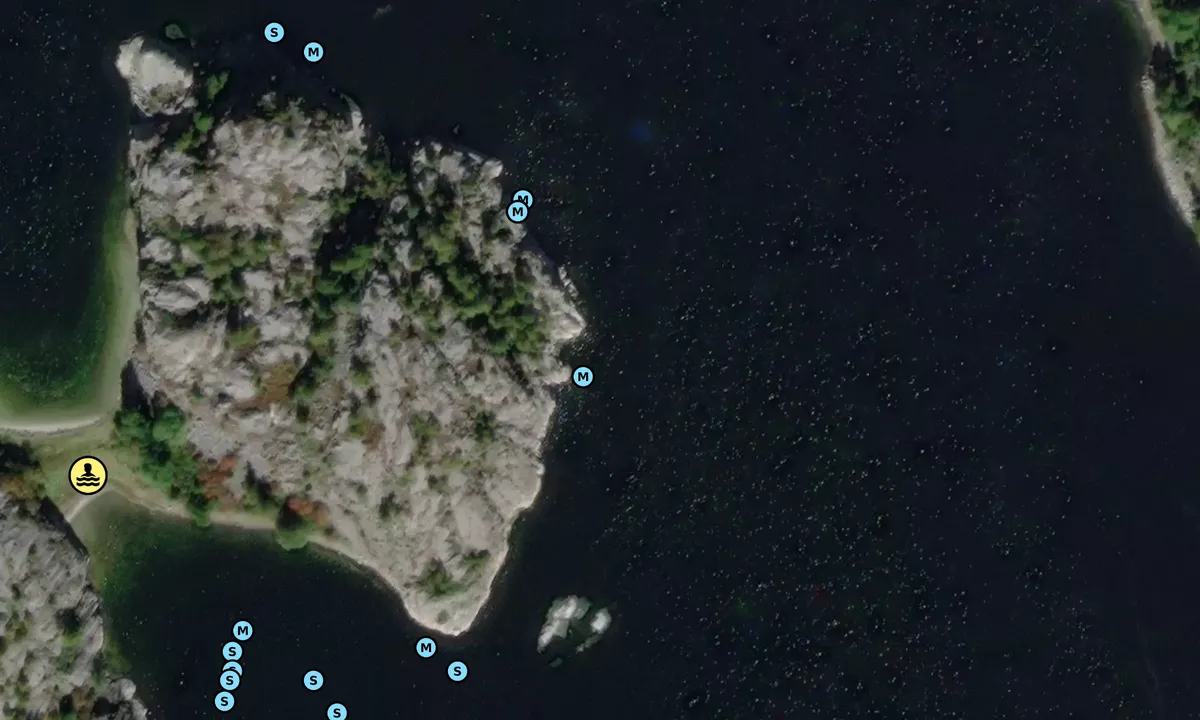 Satelite image of Lilla Havsten Øst