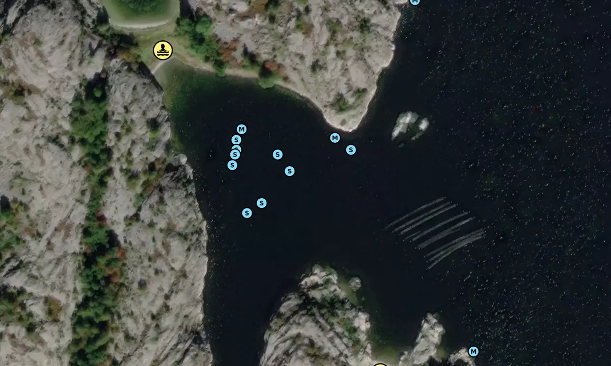 Satelite image of Lilla Havstensbukten