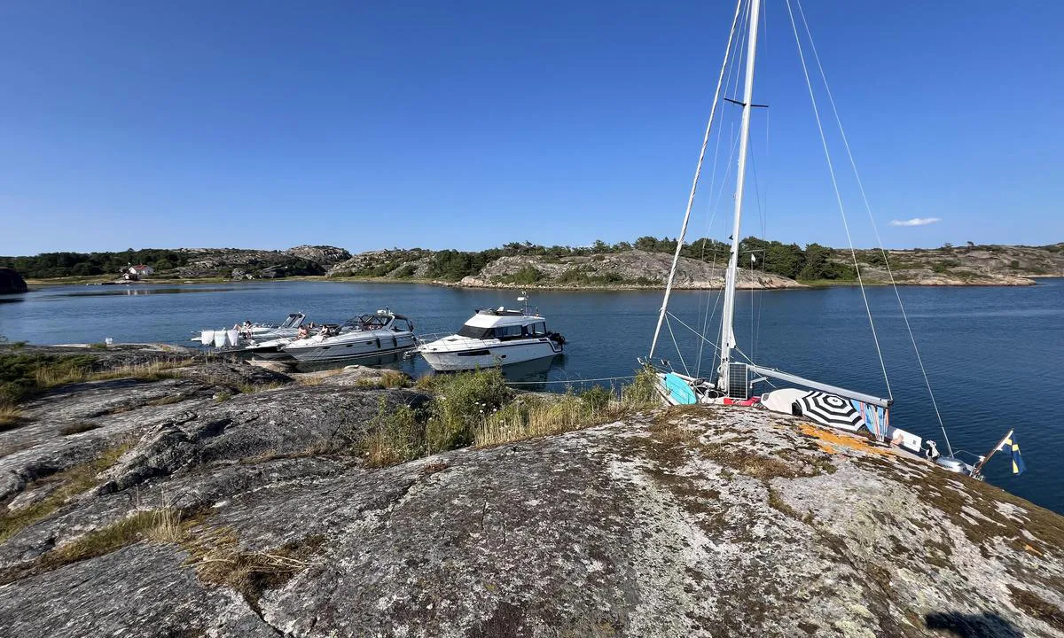 Lilla Havstensholmen: Masse bolter å fortøye til. Du kan gå inn til Havstenund som er ca 2 km unna. Det er også fine turveier rett fra havna