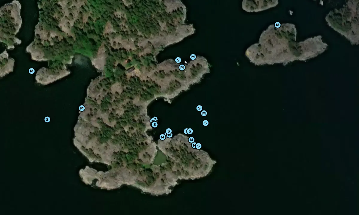 Satelite image of Lilla Trässö - Fågelskär