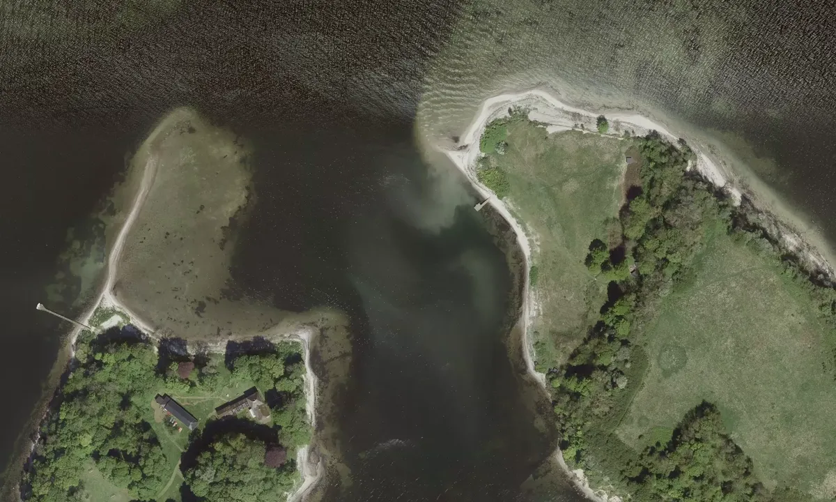 Satelite image of Lille Okseø/ Store Okseø