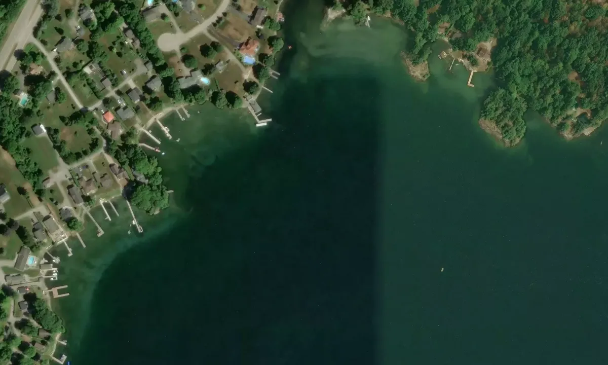 Satelite image of Lily Bay