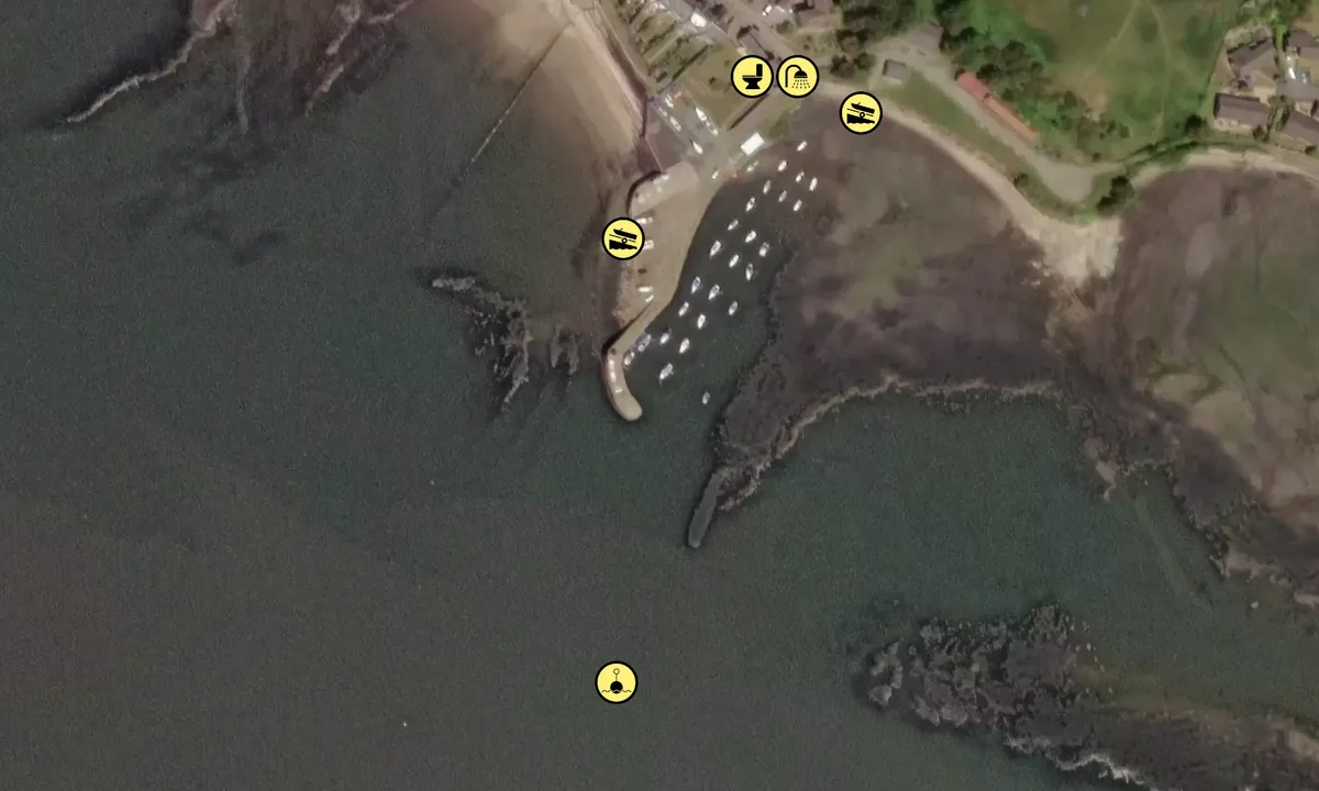 Satelite image of Limekilns Harbour